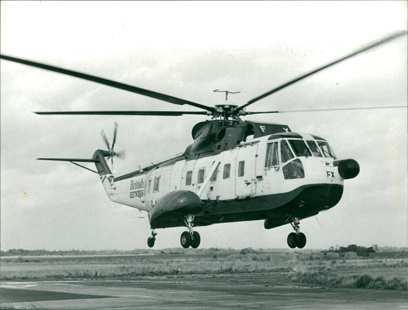 Helicopters: Civil - Vintage Photograph