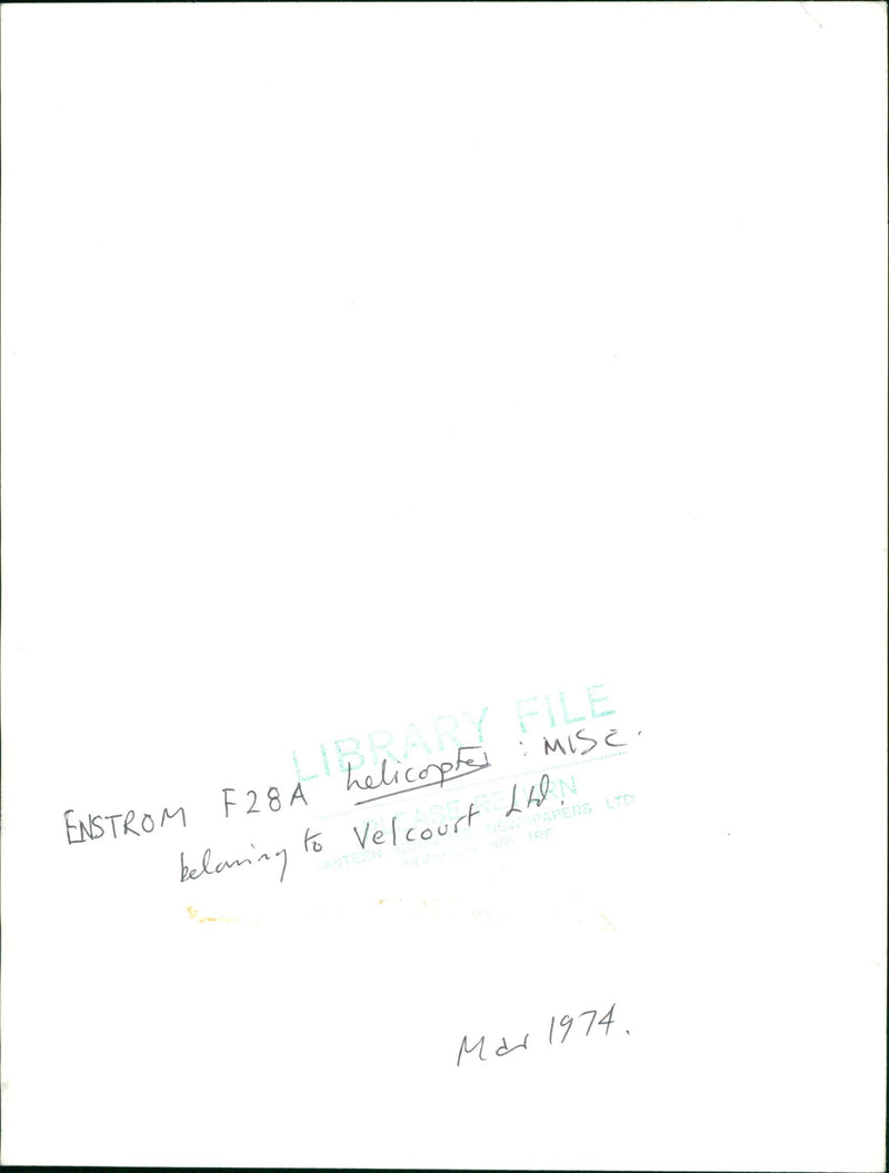 Helicopters: Civil - Vintage Photograph