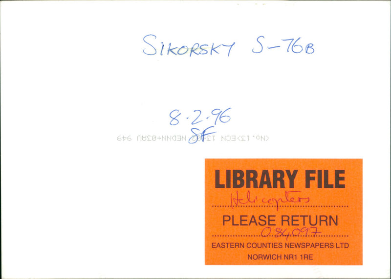 Helicopters: Civil - Vintage Photograph