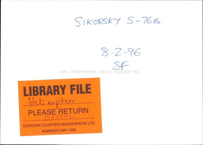 Helicopters: Civil - Vintage Photograph