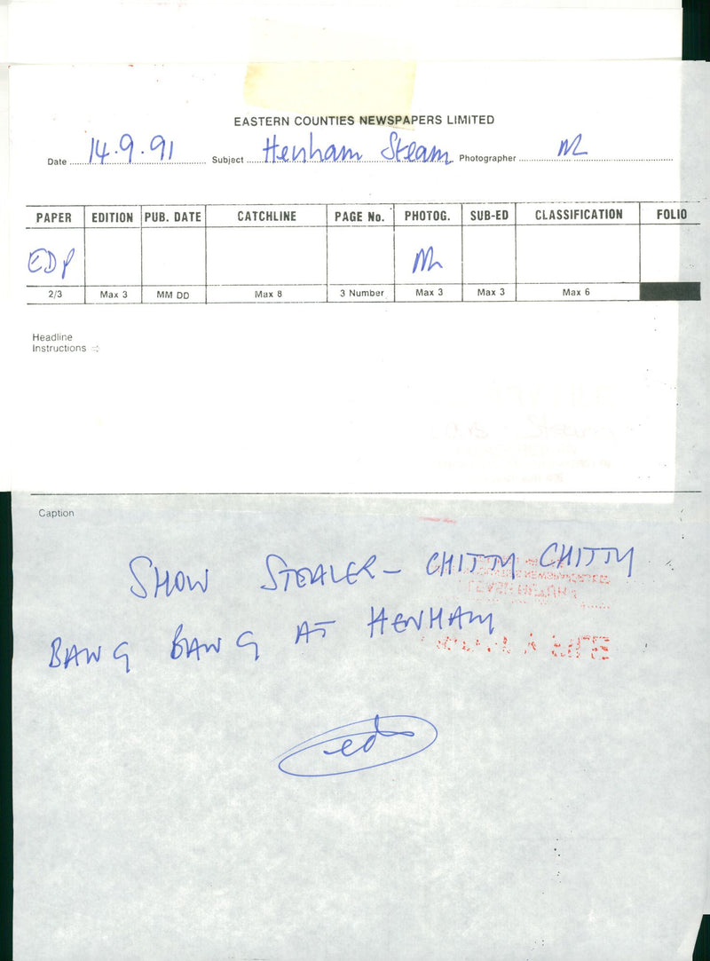 Cars: Henham Steam - Vintage Photograph