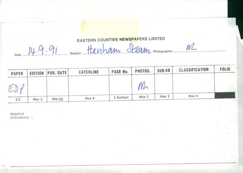 Cars: Henham Steam - Vintage Photograph