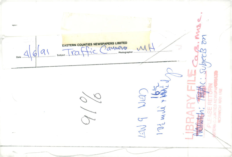 Cars: Traffic Camera - Vintage Photograph