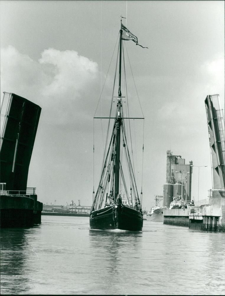 Shipping : Civilian : Sailing Ships A-F - Vintage Photograph