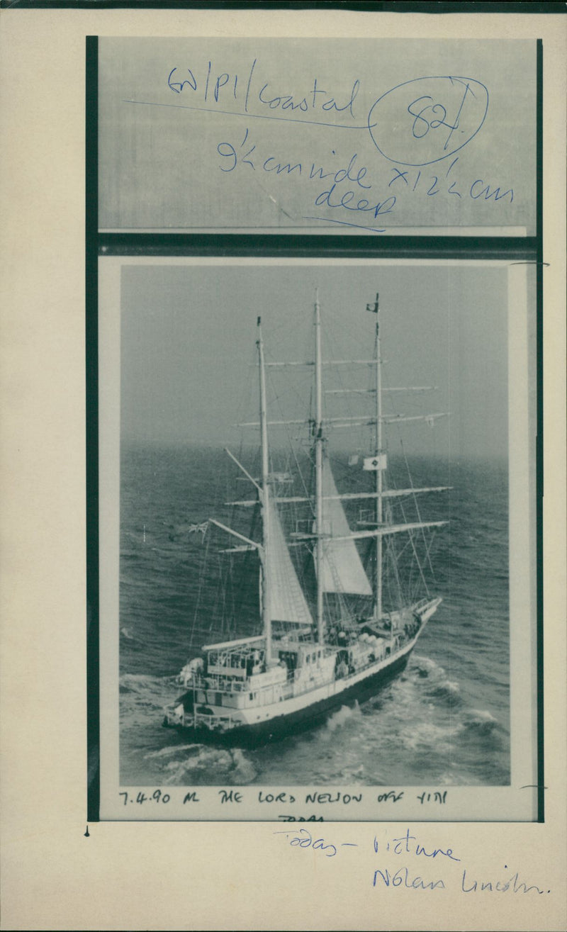 Shipping: Civilian: Sailing Ships - Vintage Photograph