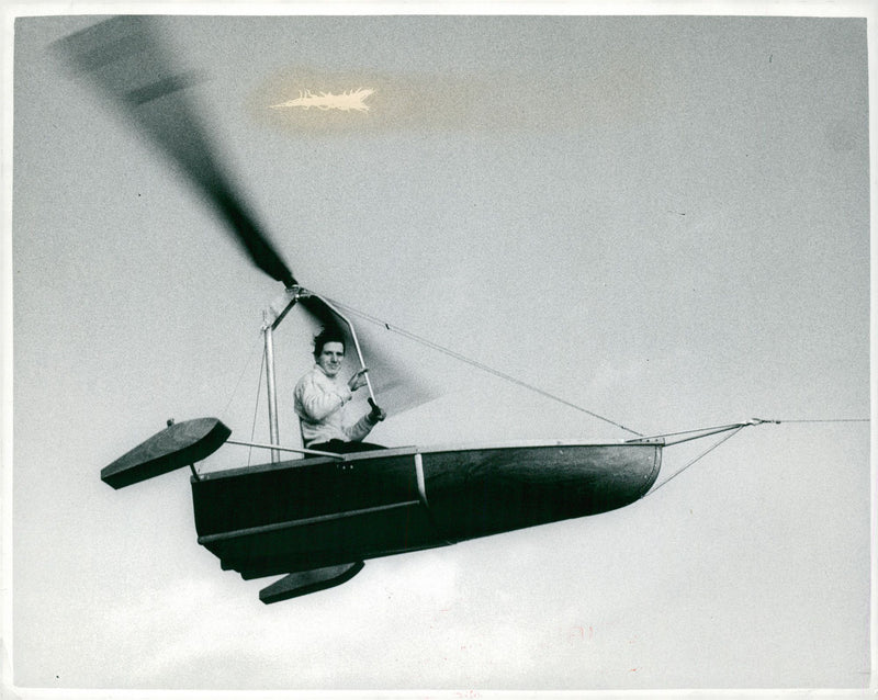 The gyro boat. - Vintage Photograph