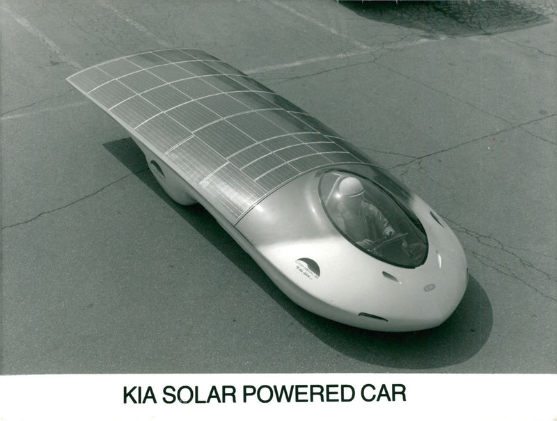 Cars: Solar: Kia Solar Powered Car - Vintage Photograph