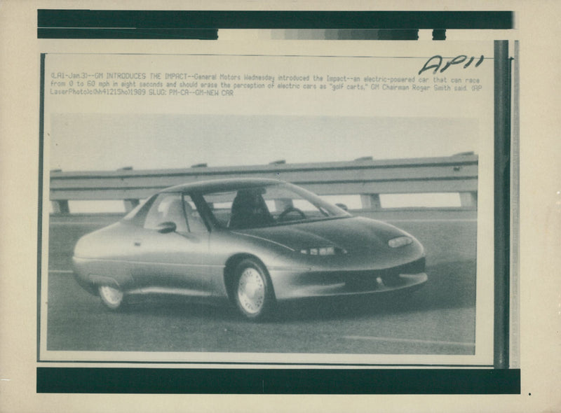 Cars: Electric: Impact - Vintage Photograph