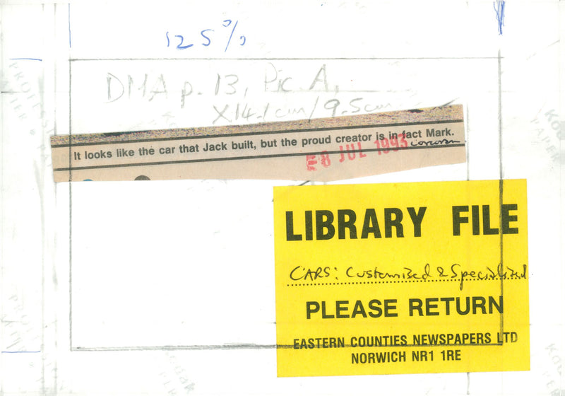 Cars: Customized And Specialized: Mark - Vintage Photograph