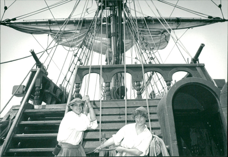 Shipping: Civilian: Sailing Ships - Vintage Photograph