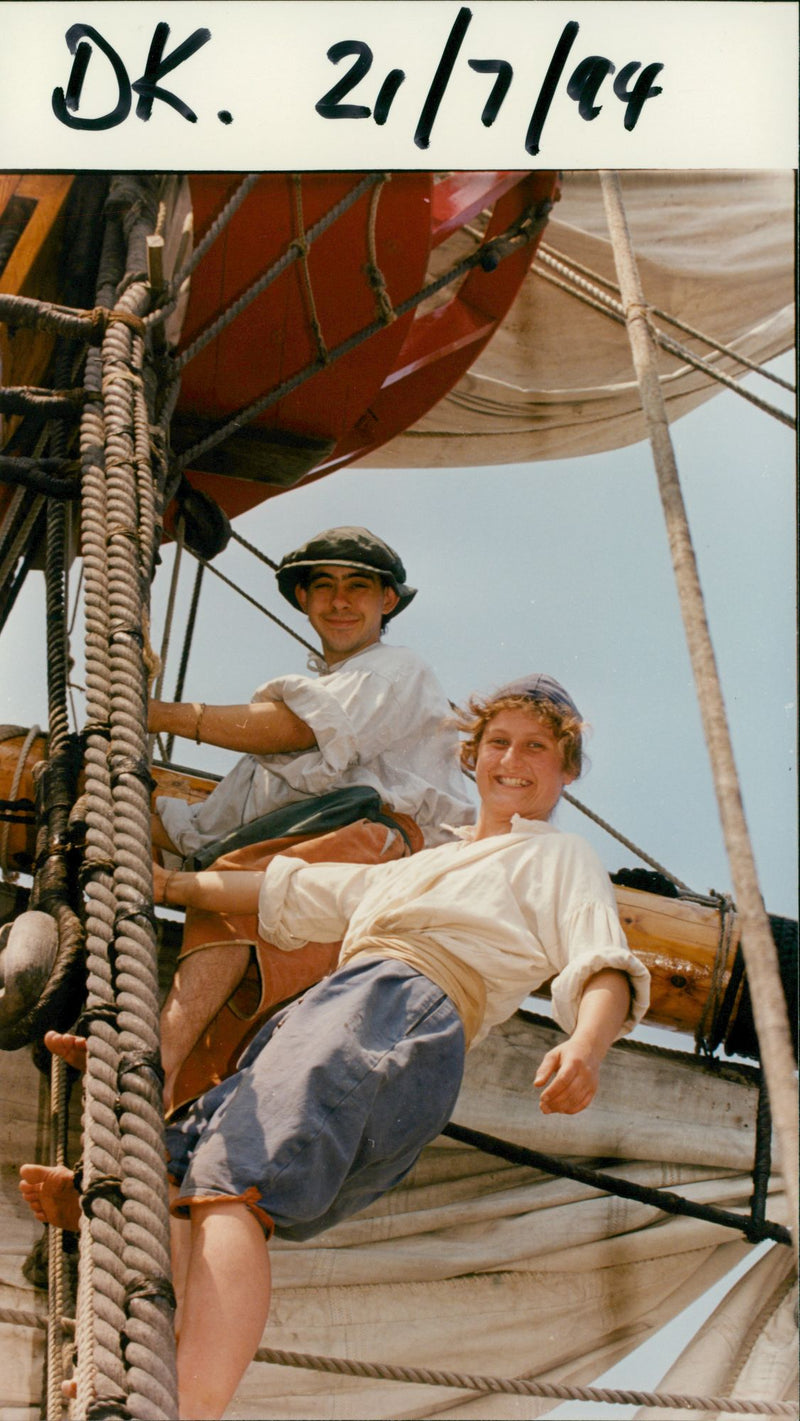 Shipping: Civilian: Sailing Ships - Vintage Photograph