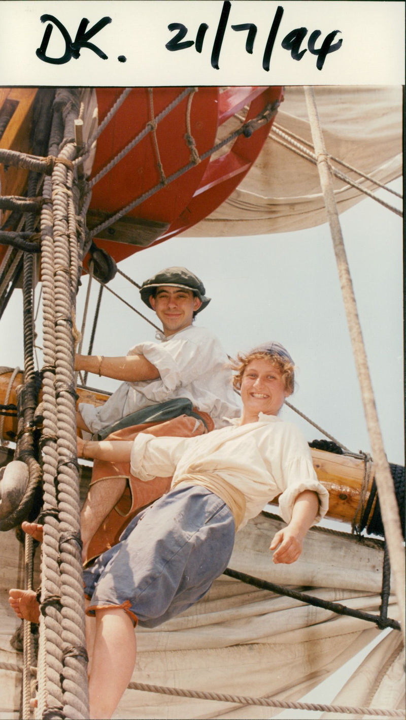 Shipping: Civilian: Sailing Ships - Vintage Photograph