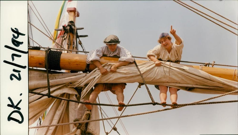 Shipping: Civilian: Sailing Ships - Vintage Photograph