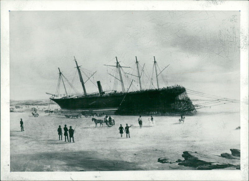 Shipping: Civilian: Sailing Ships - Vintage Photograph