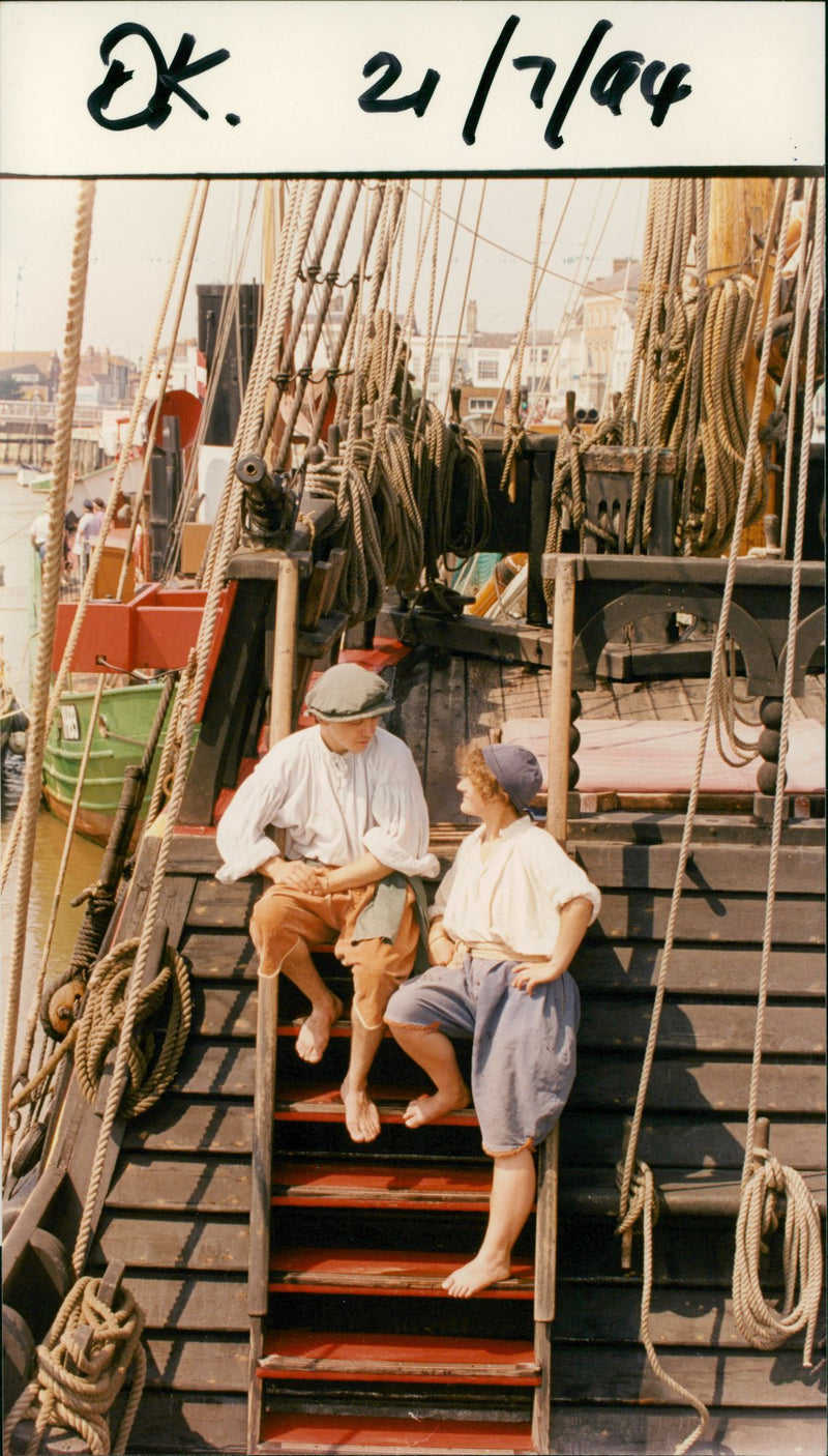 Shipping: Civilian: Sailing Ships - Vintage Photograph