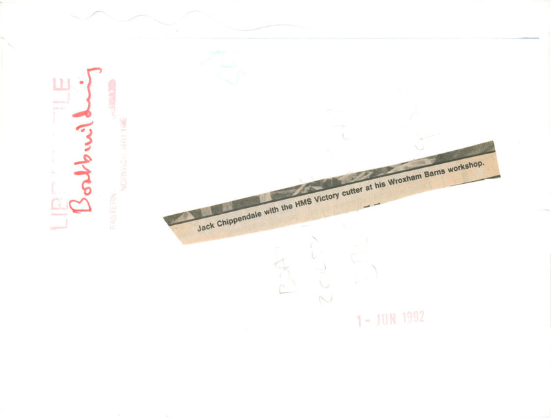 HMS Victory cutter - Vintage Photograph