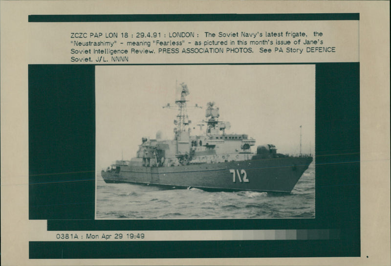 Shipping: Military: Frigates: M-Z - Vintage Photograph