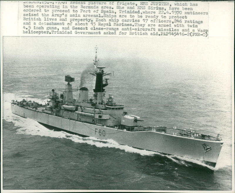 HMS Jupiter - Vintage Photograph