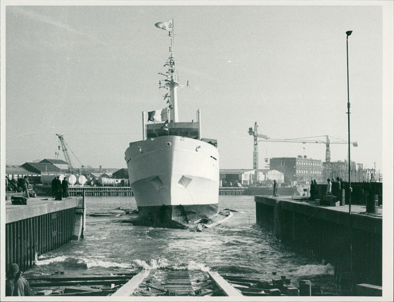 Shipping Civilian Survey Vessel - Vintage Photograph