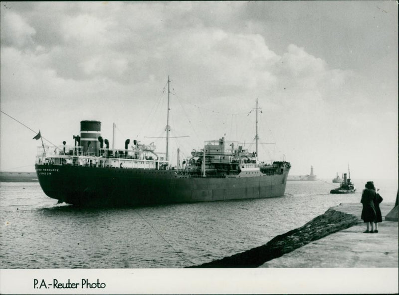 Oil tanker British Resource - Vintage Photograph