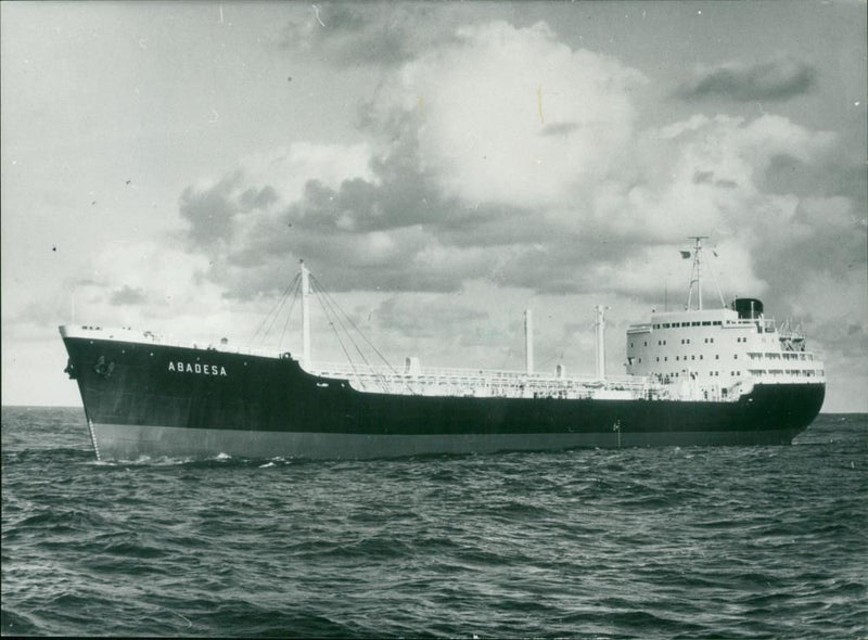 M.S. Abadesa Tanker. - Vintage Photograph