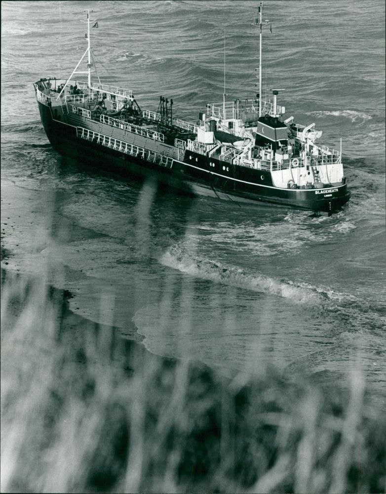 Tanker Blackheath at Trimingham - Vintage Photograph