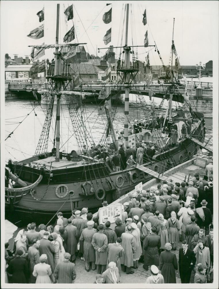 A photograph of The HMS Centurion. - Vintage Photograph