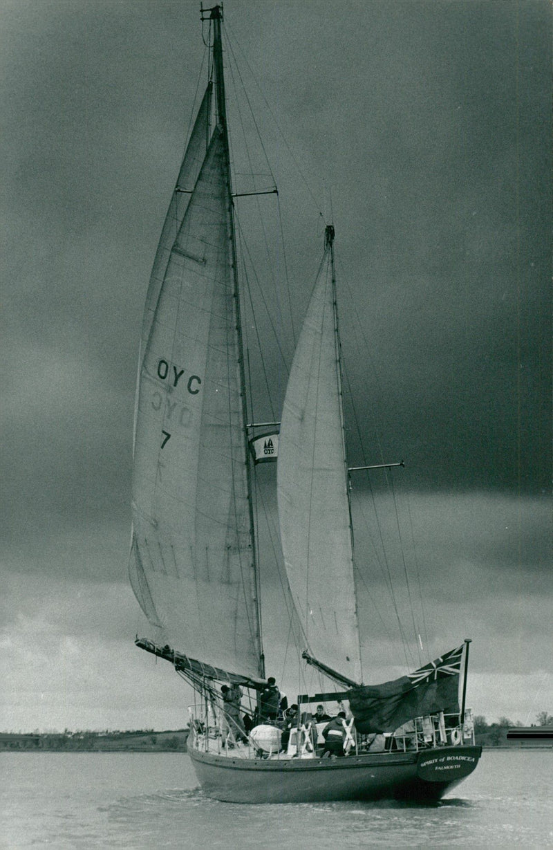 Norfolk boat. - Vintage Photograph