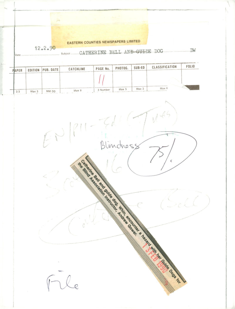 Blindness - Vintage Photograph