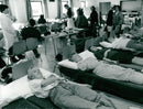 Blood transfusions. - Vintage Photograph