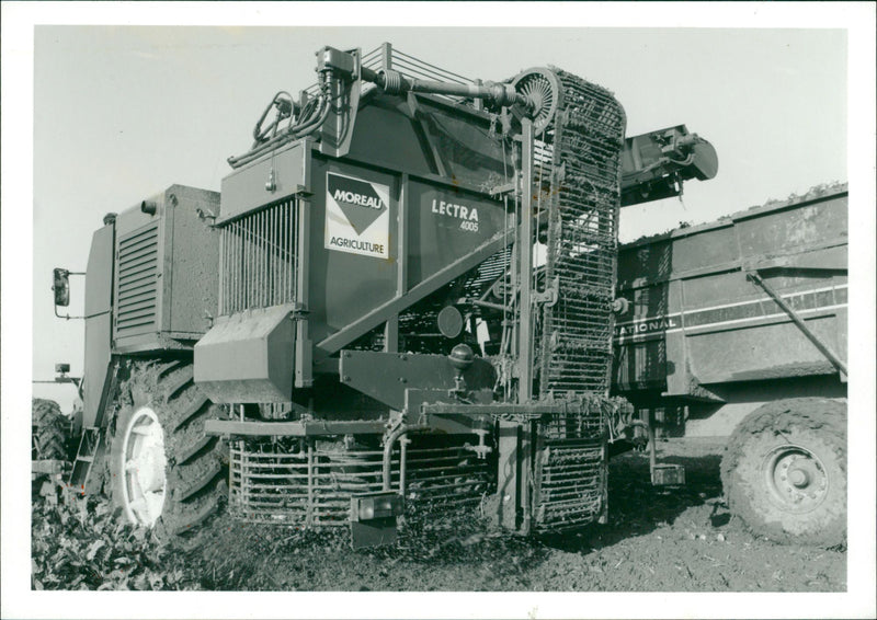 NEW SIX ROW SELF PROPELLED BEET HARVESTER - Vintage Photograph