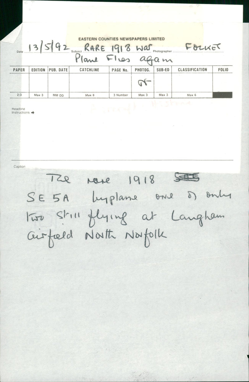 Aircraft - Vintage Photograph