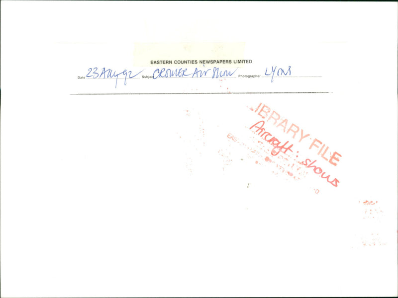 Aircraft, Cromer Air Show - Vintage Photograph