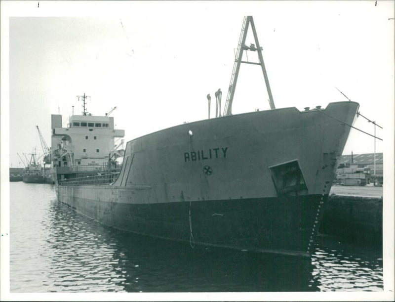 Oil tanker 'Ability' at King's Lynn - Vintage Photograph