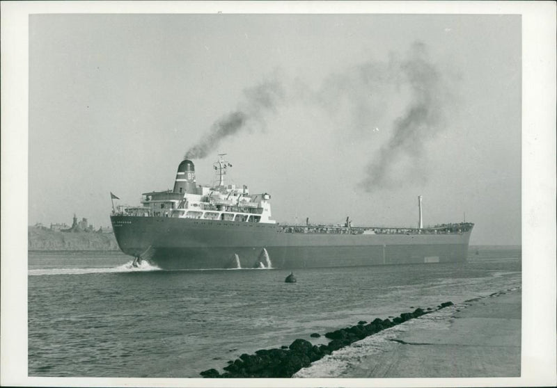 Oil tanker British Dragoon - Vintage Photograph