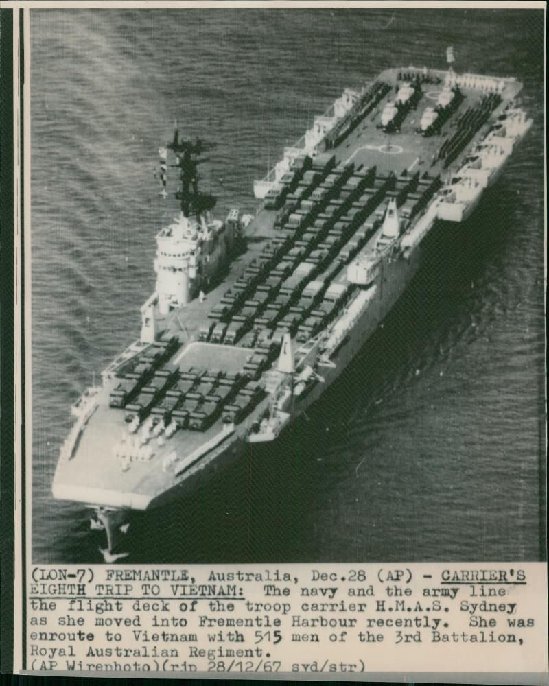 Military Ships Aircraft Carriers - Vintage Photograph