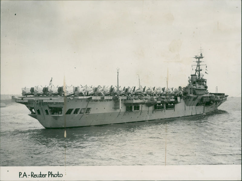 Military Ships Aircraft Carriers - Vintage Photograph