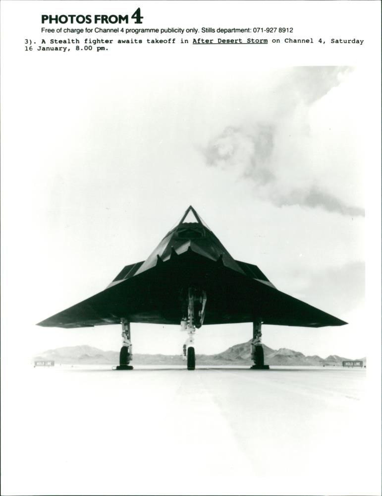 Aircraft: Military: Stealth Fighter - Vintage Photograph