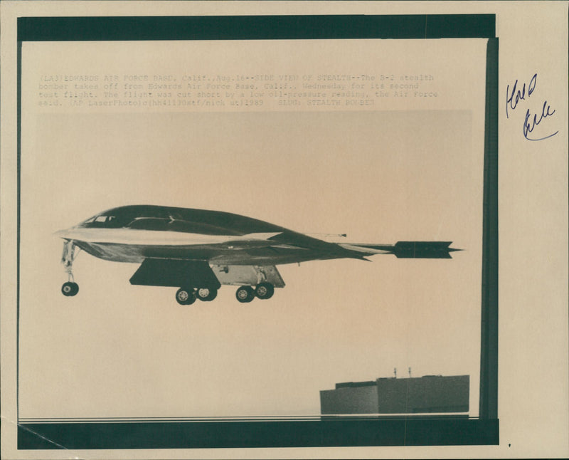 Aircraft: Military: B-2 Stealth Bomber - Vintage Photograph