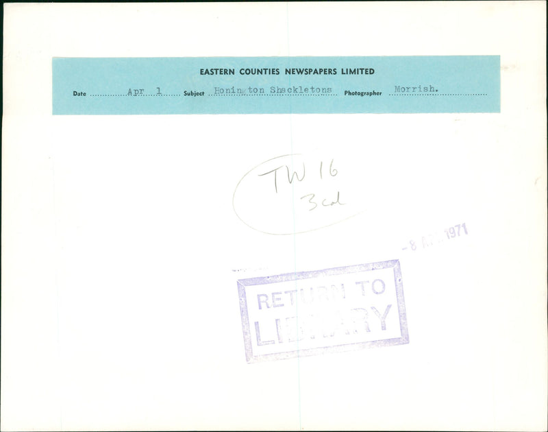 Aircraft: Military: Honington Shackletons - Vintage Photograph