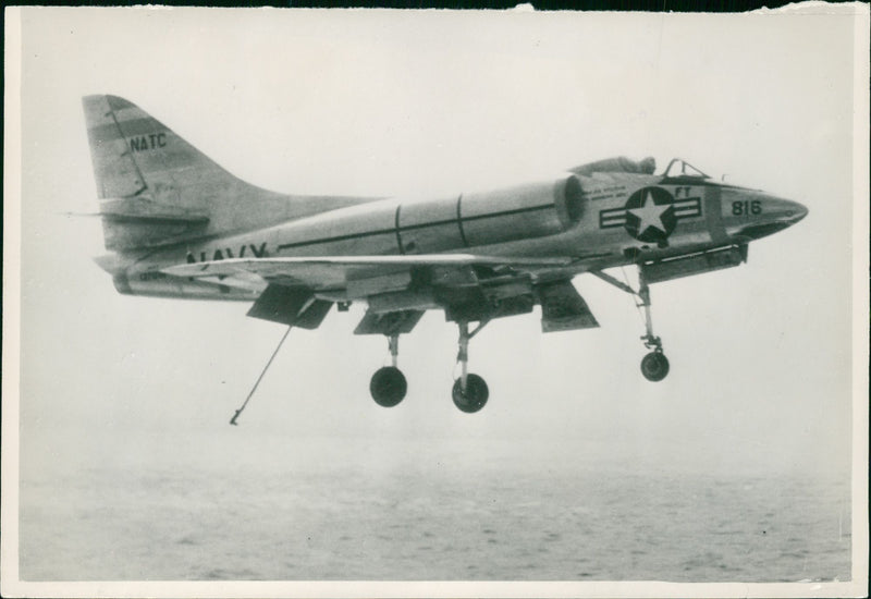 Aircraft: Military: American Navy's A4D-1 "Sky Hawk" - Vintage Photograph