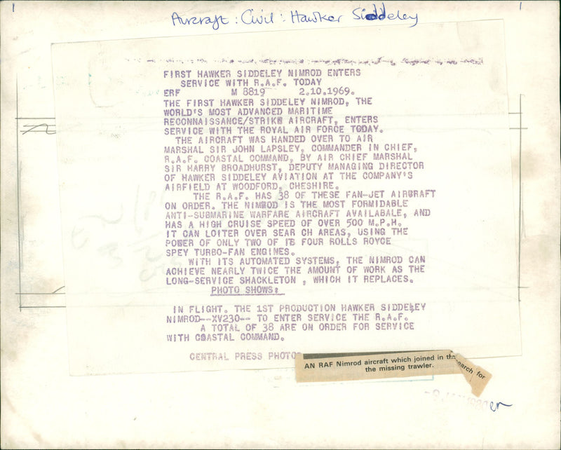 Aircraft: Military - Vintage Photograph