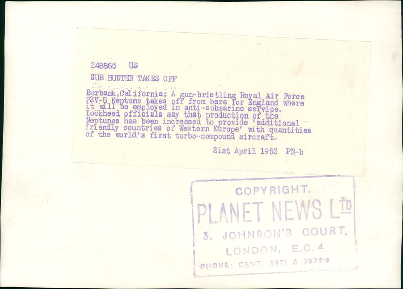 Aircraft: Military - Vintage Photograph