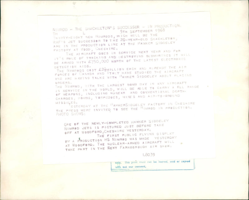 Aircraft: Military - Vintage Photograph