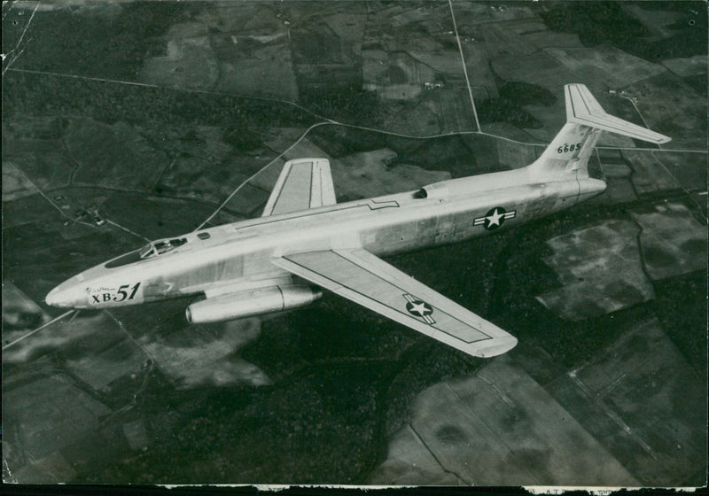 The new martin XB-51 ground. - Vintage Photograph