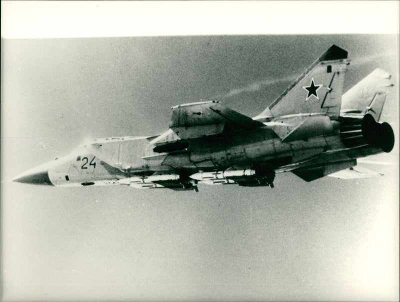 The supersonic soviet jetfighter. - Vintage Photograph