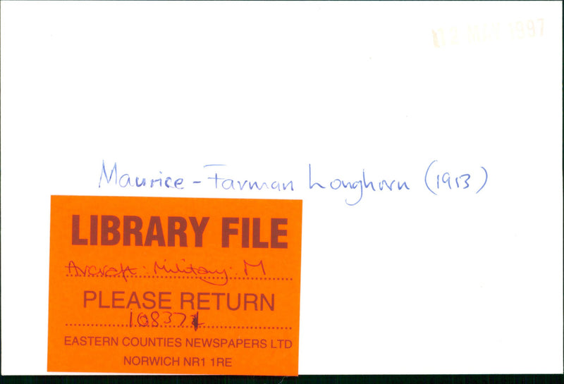 Maurice-Farman Lougharn. - Vintage Photograph