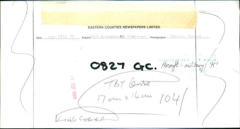 Aircraft: Military: King Cobra - Vintage Photograph