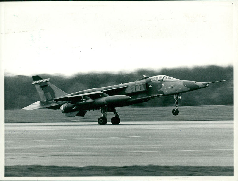 Aircraft: Military: Fighter Jet Jaguar - Vintage Photograph
