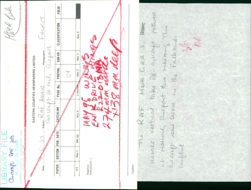 Aircraft: Military: The RAF Mask GRR3 - Vintage Photograph